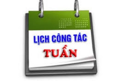 Lịch công tác hàng tuần