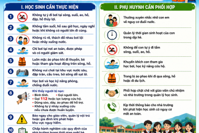 Chung tay phòng, chống đuối nước ở trẻ em