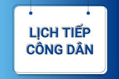 TB Lịch tiếp công dân năm 2025